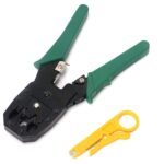 Modular Crimping Tool, 3-in-1 ,LAN with Cable Cutter (Multicolour)