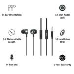 boat earphone bassheads 122 gun metal