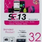 SE.13 PREMIUM 32 GB MicroSD Card Class 10 70 MB/s Memory Card