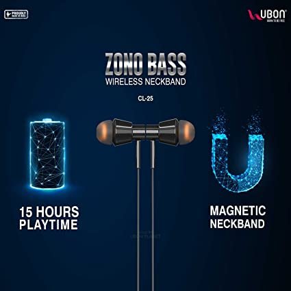 UBON CL-25 Zono Bass Wireless Neckband-2