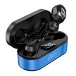 pTron Bassbuds Plus Wireless Bluetooth Headset(Blue& Black)