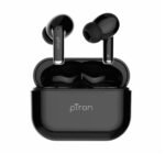 pTron Basspods P81 TWS with IPX4,Bluetooth v5.1,Voice Assistant Earbuds(Black)