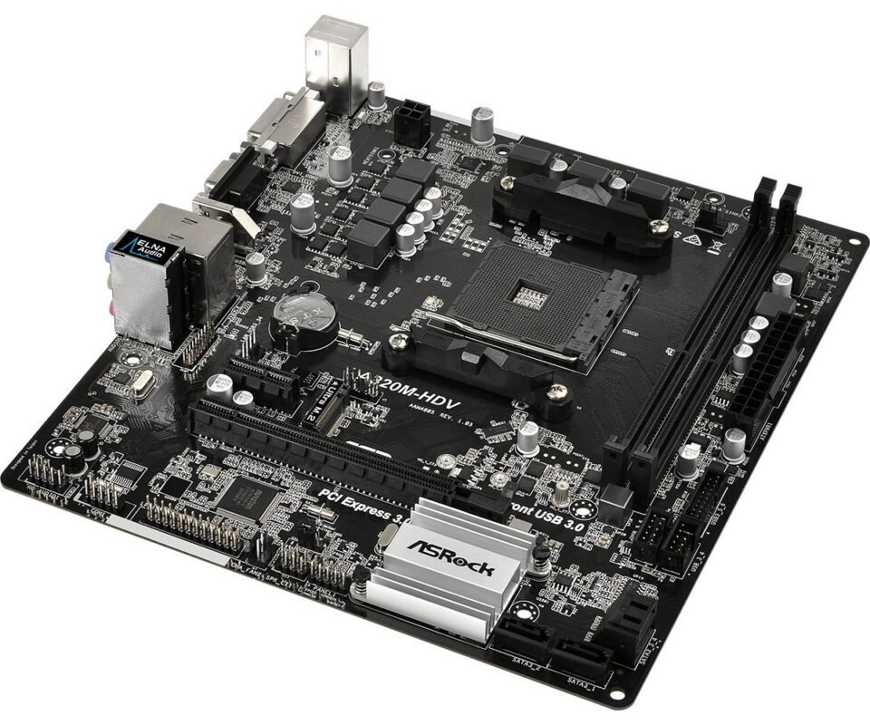ASRock A320M-HDV R4.0 Motherboard BIOS Updated for Ryzen 3rd Gen Processors with 4 SATA3, 1 Ultra M.2 (PCIe Gen3 x4 & SATA3)-3