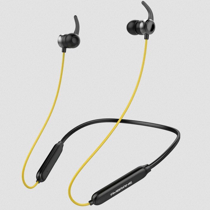 Ambrane ANB-33 Wireless Headphone(yellow)-1