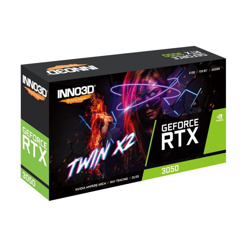 INNO3D Geforce RTX 3050 TWIN X2 8GB GDDR6 GAMING Graphics Card-4