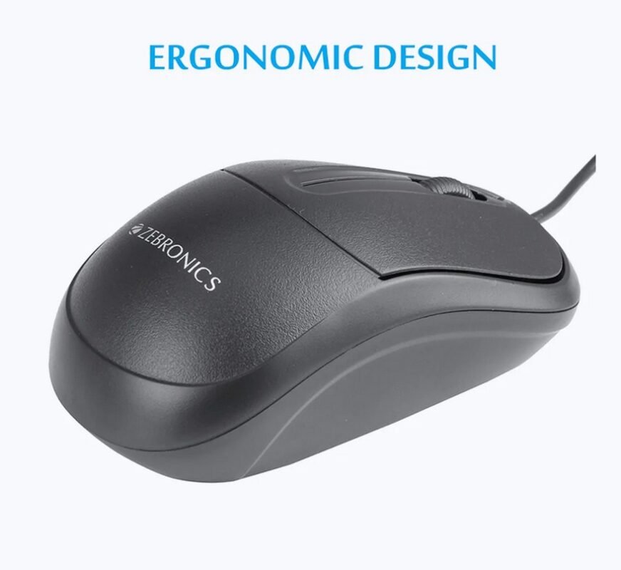 Zebronics Zeb Comfort+ Wired Mouse-2