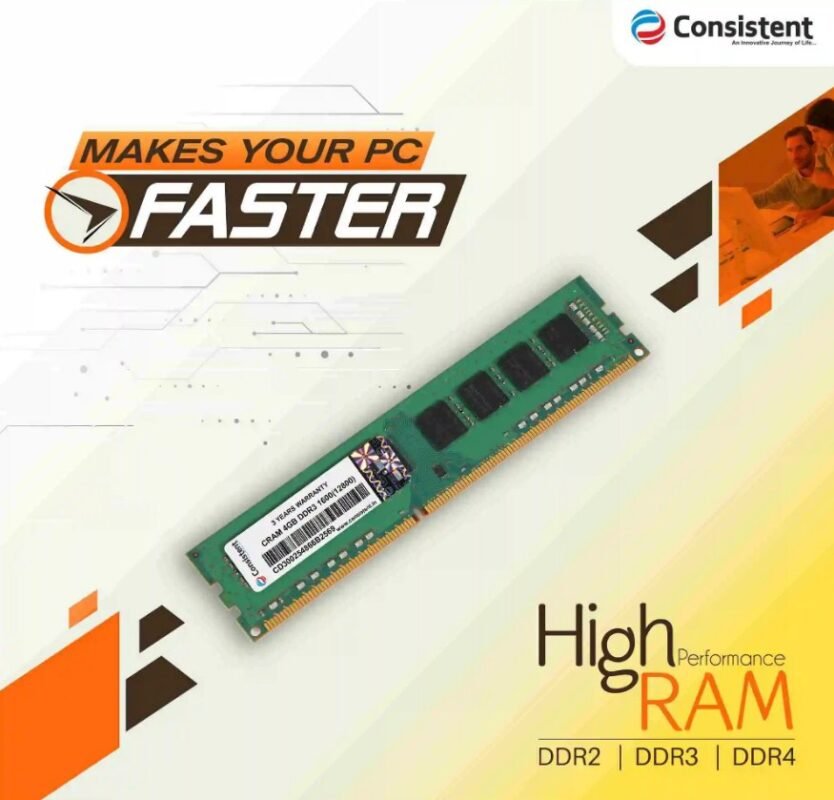 Consistent DDR3 4GB Desktop Ram-1