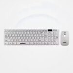 Zebion COMBO SLIMFIT G1600 Wireless Laptop Keyboard  (White)