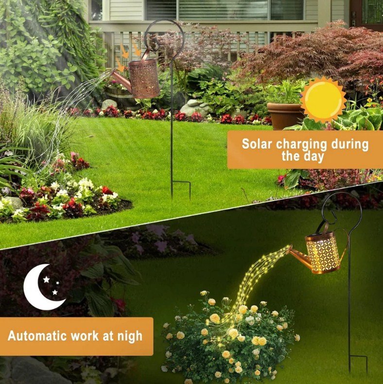 Solar Watering Can Garden Lights - Solar Lights-3