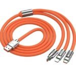 Orange 3 in 1 charging Cable
