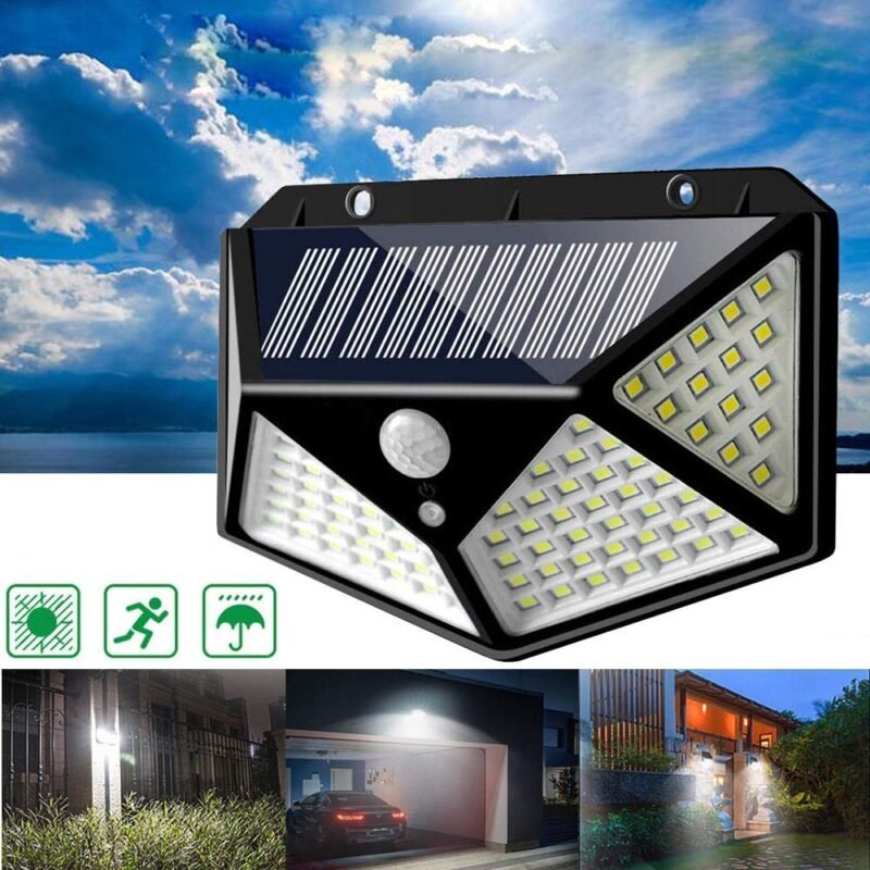 Solar Lights for Garden 100 LED Motion Sensor Security Lamp -3