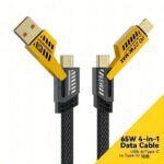 4-in-1 Data Cable USB A/Type C to Type-C/ios