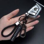 Anti Lost Car Keychain with Phone Number Pendant