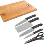 Wooden Chopping Board with Knief