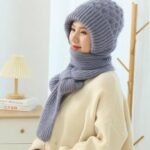 Stylish Windproof Scarf With Cap